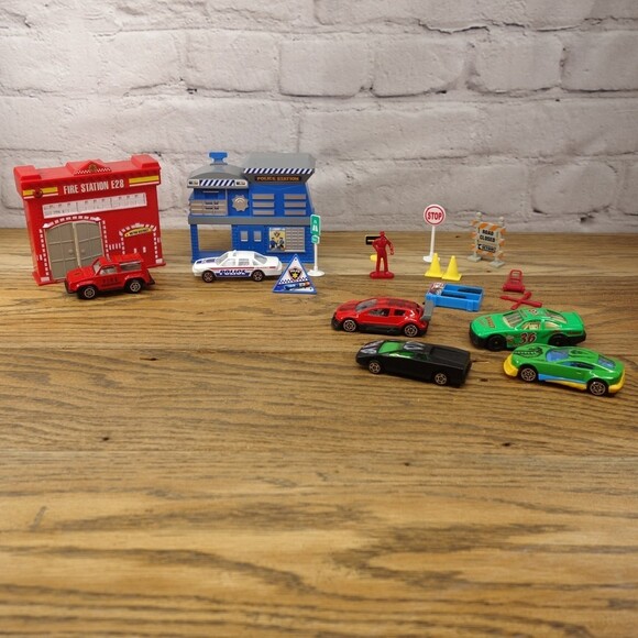 Greenbriar International Police And Fire Station Sand Therapy Play Set - Picture 1 of 11